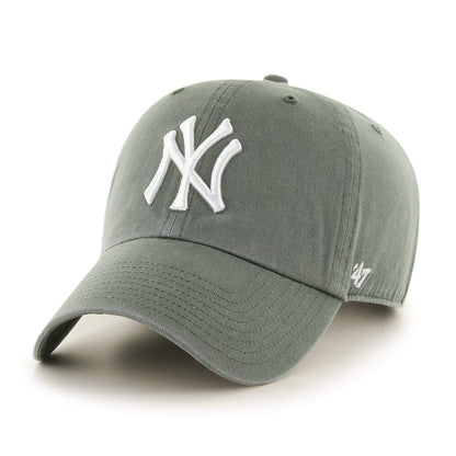 '47 Brand MLB New York Yankees Clean Up Adjustable Hat Moss Green/White