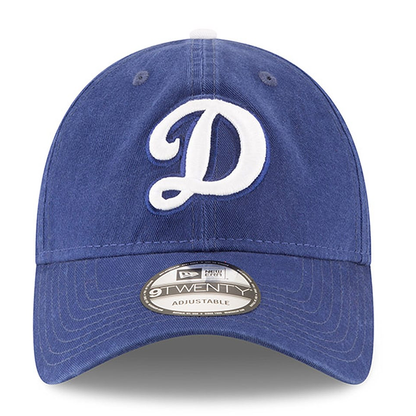 New Era MLB Los Angeles Dodgers Core Classic D logo 9Twenty Adjustable Hat Royal Blue