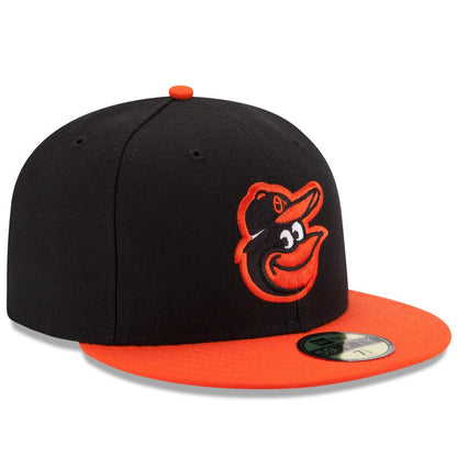 New Era 59FIFTY Fitted Hat Baltimore Orioles Authentic Collection Road