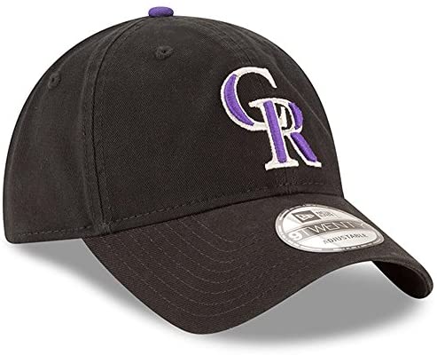 New Era MLB Colorado Rockies Core Classic 9TWENTY Adjustable Hat Black