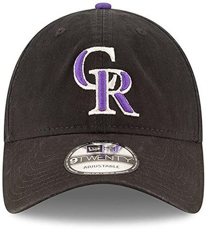 New Era MLB Colorado Rockies Core Classic 9TWENTY Adjustable Hat Black