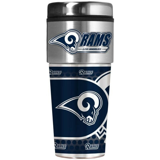 Los Angeles Rams Metallic Travel Tumbler Stainless Steel 16oz